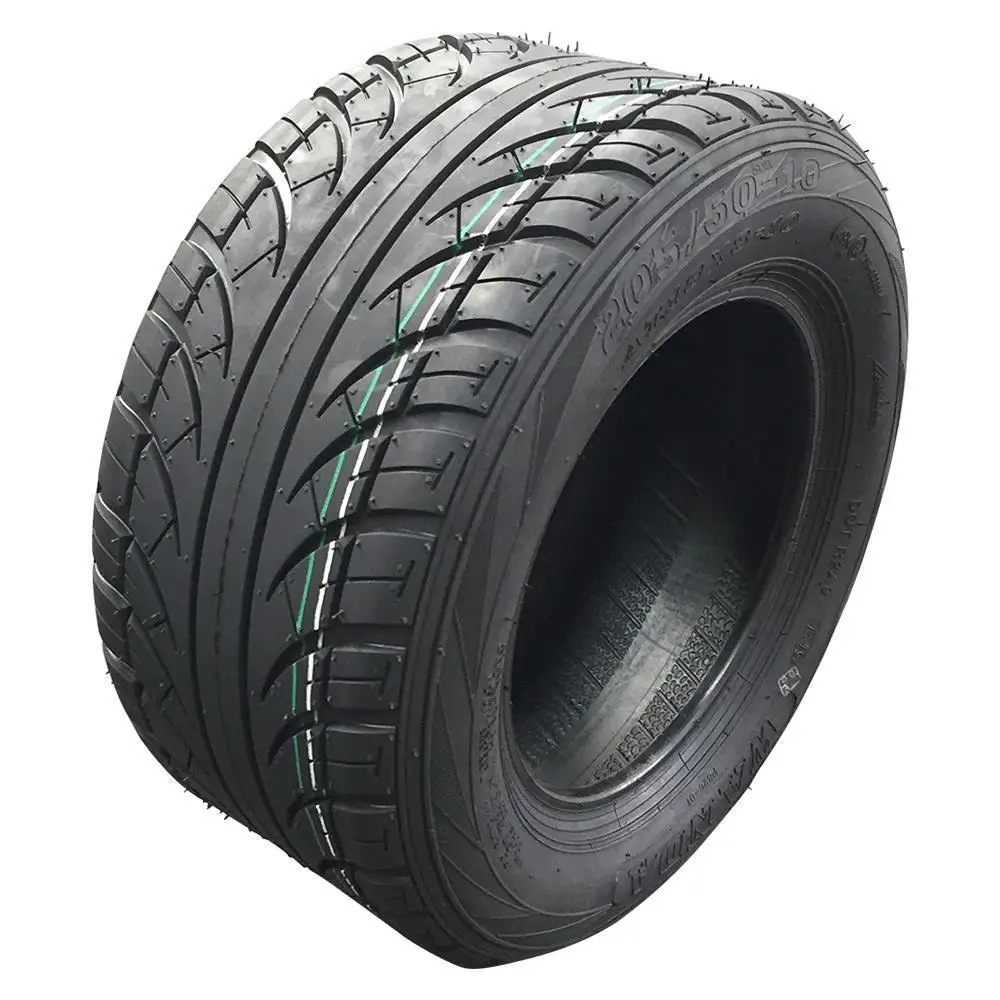 Set of 4 205/50-10 4PR Street & Turf for GOLF Cart Tires Tubeless 250 50 10