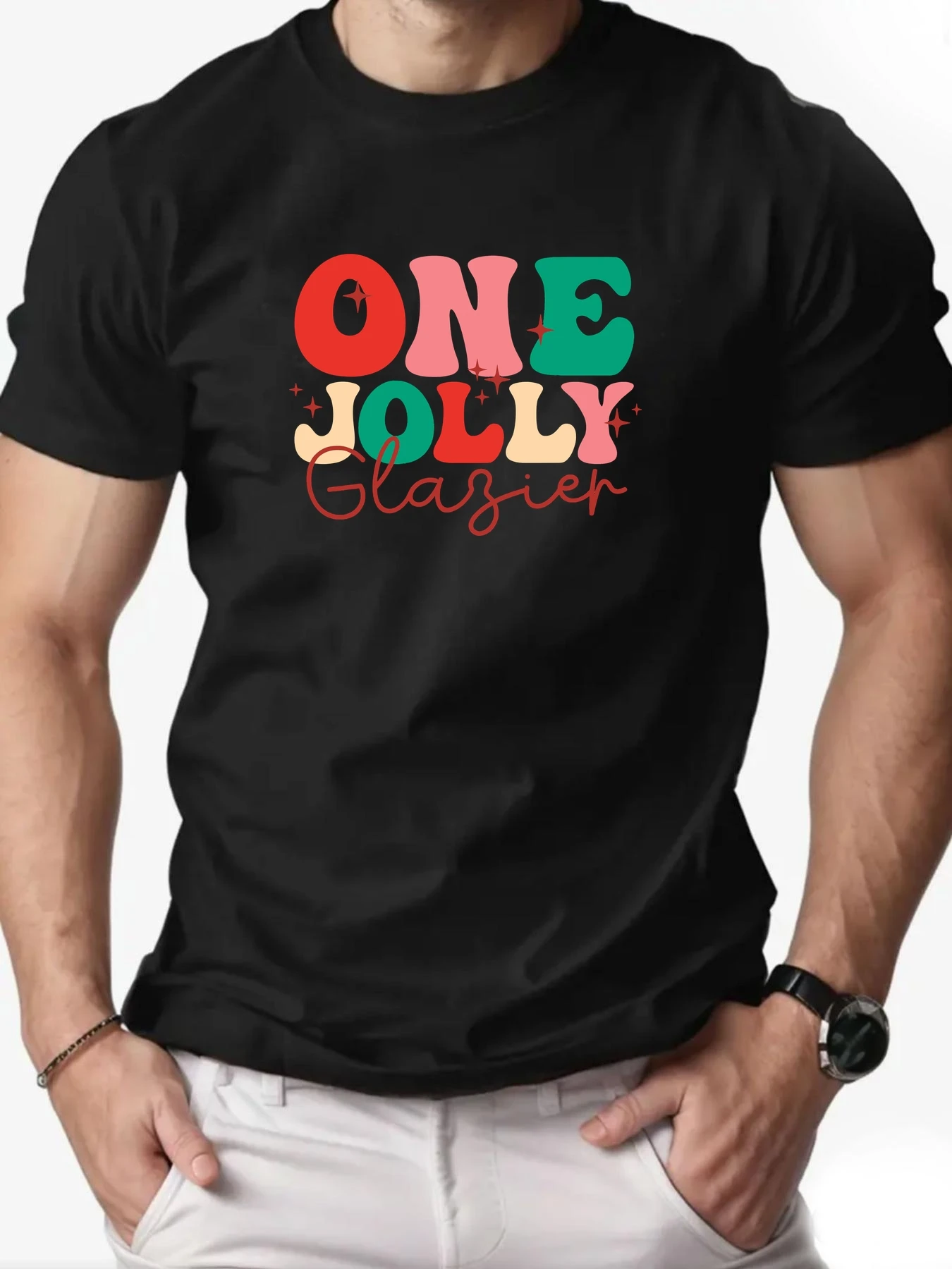 

Men T-shirt Summer 100%Cotton Colorful Letters Print Round Neck Breathable Streetwear Oversized Tee Casual High Quality Clothing