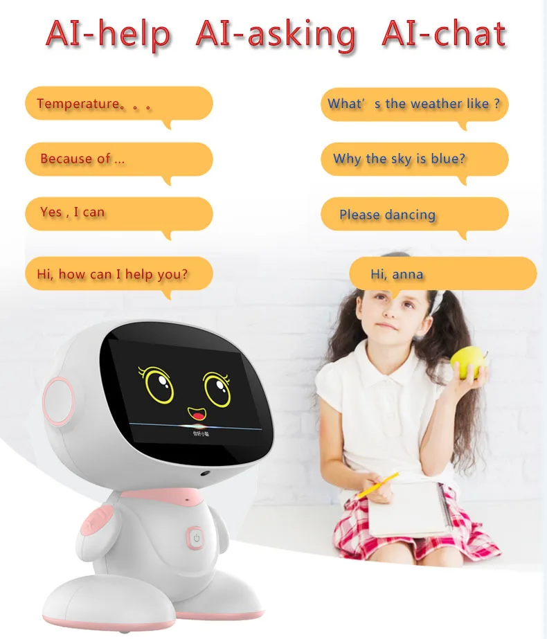 子供向け早期教育AIロボットA3対話多言語対応歌って踊るおもちゃGPT大型モデルインタラクティブ教育玩具