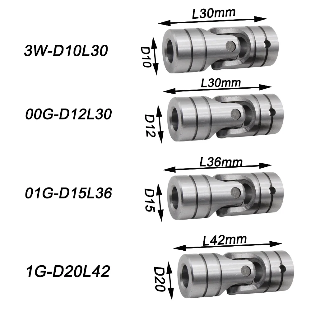 1PC Precision Cross-coupling Universal Joint Coupling Drilling and Tapping Machine Parts 40CR Stainless Steel Transmission Shaft