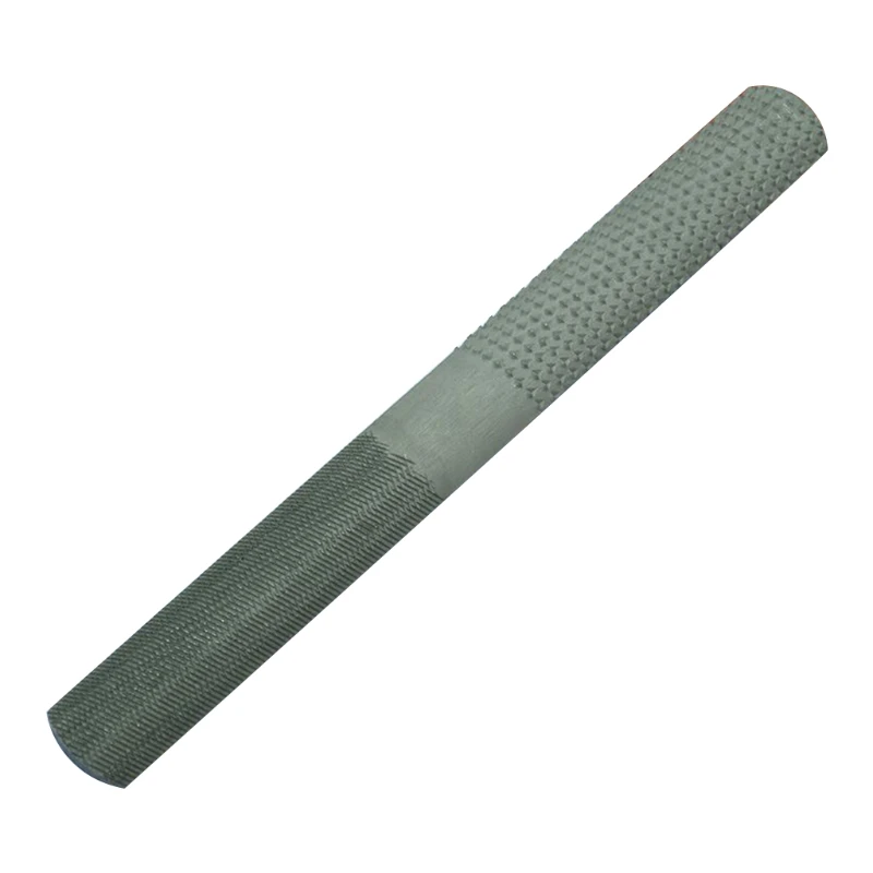 4 Way Rasp File Rasp File Set with Round Flat and Needle Files for Wood and Metal 8 inches Metallic Gray