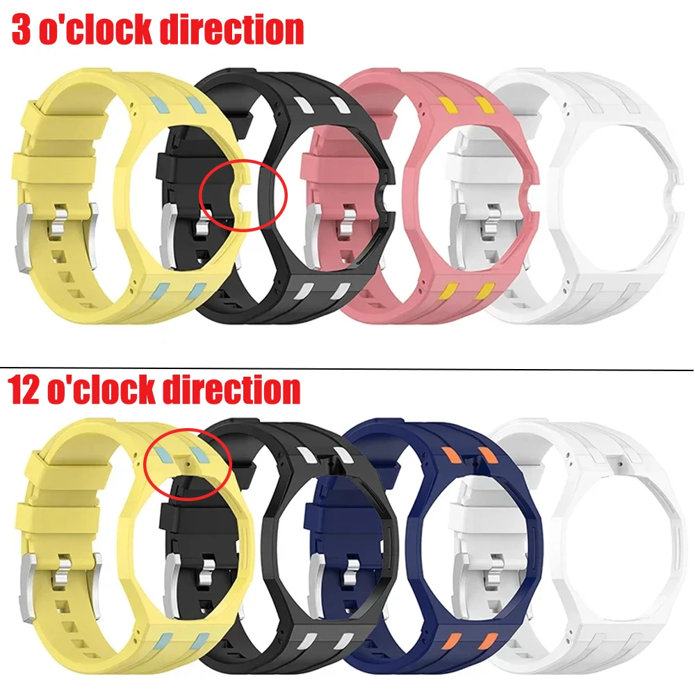 PC-Gehäuserahmen + Silikonarmband für Swatch X AP Royal Pop 2-in-1 Modifiziertes Armband für AP Royal Pop Ersatzzubehör