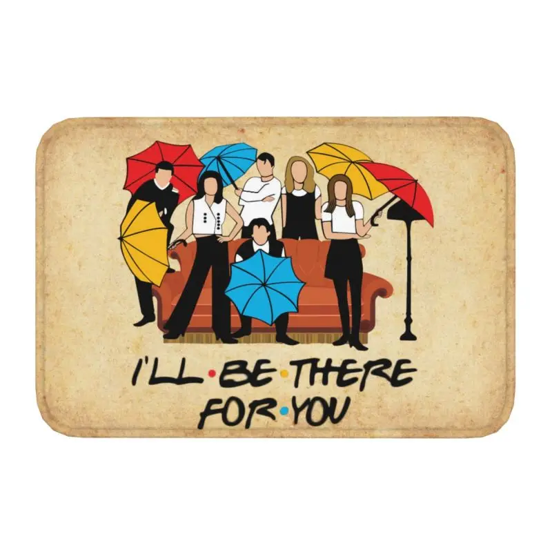 Friends TV Show Front Door Mat Anti-Slip Outdoor Absorbent Doormat Kitchen Balcony Entrance Rug Carpet