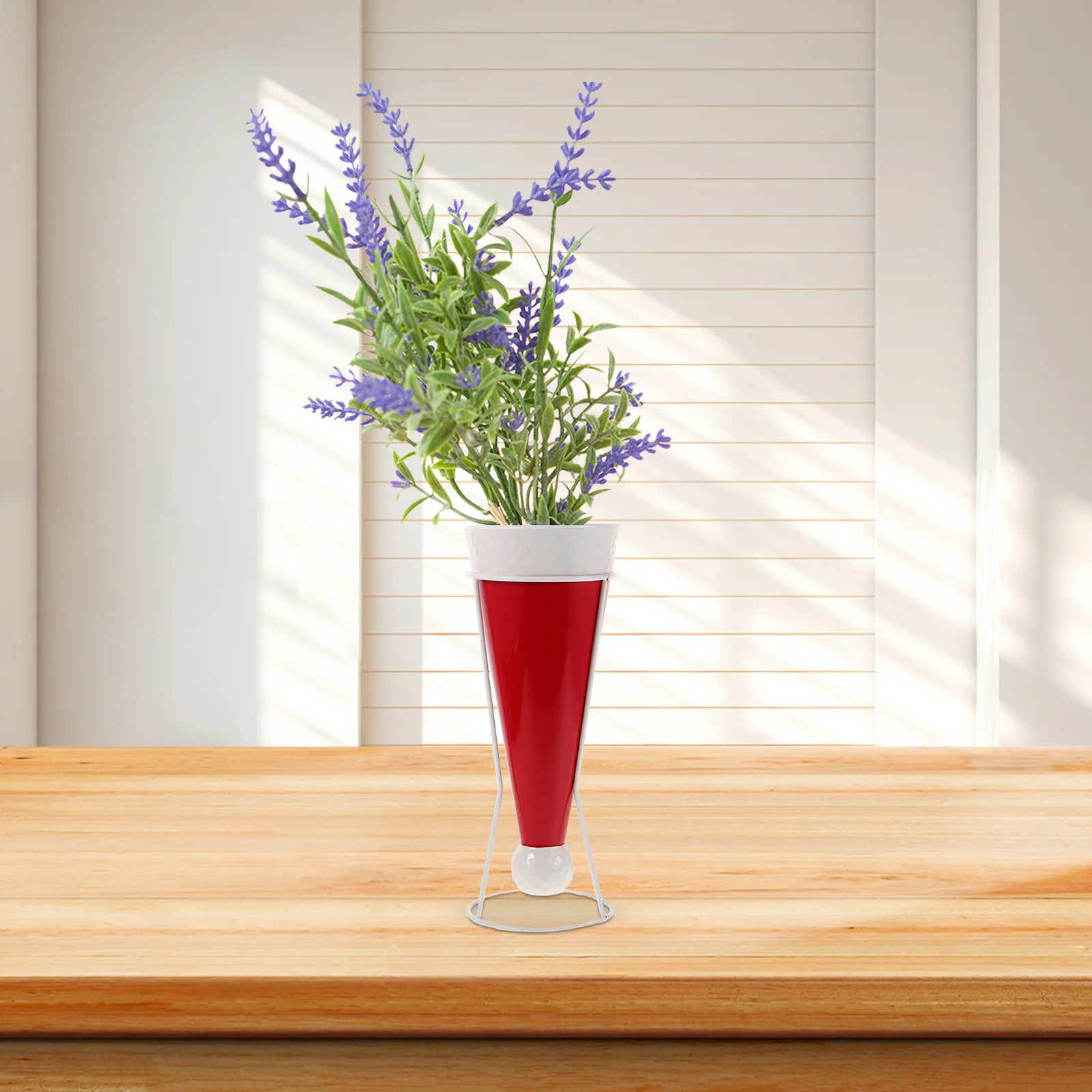 

Ceramic Santa Hat Vase Vintage Christmas Flower Arrangement Holder for Home Living Room Bedroom Floral Vase Festive Boot Planter