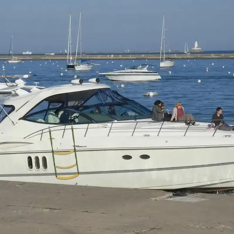 Escalera de lanzamiento, escalera de cuerda de nailon para barco, cuerda marina auxiliar plegable, escalera de embarque de cuerda portátil de 3 escalones para barco inflable