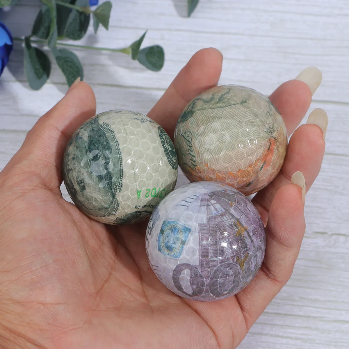 

3Pcs Golf Practice Balls Lightweight 2 Layers Training Balls for Beginners Long Distance Sports Training Water Crystal Ball