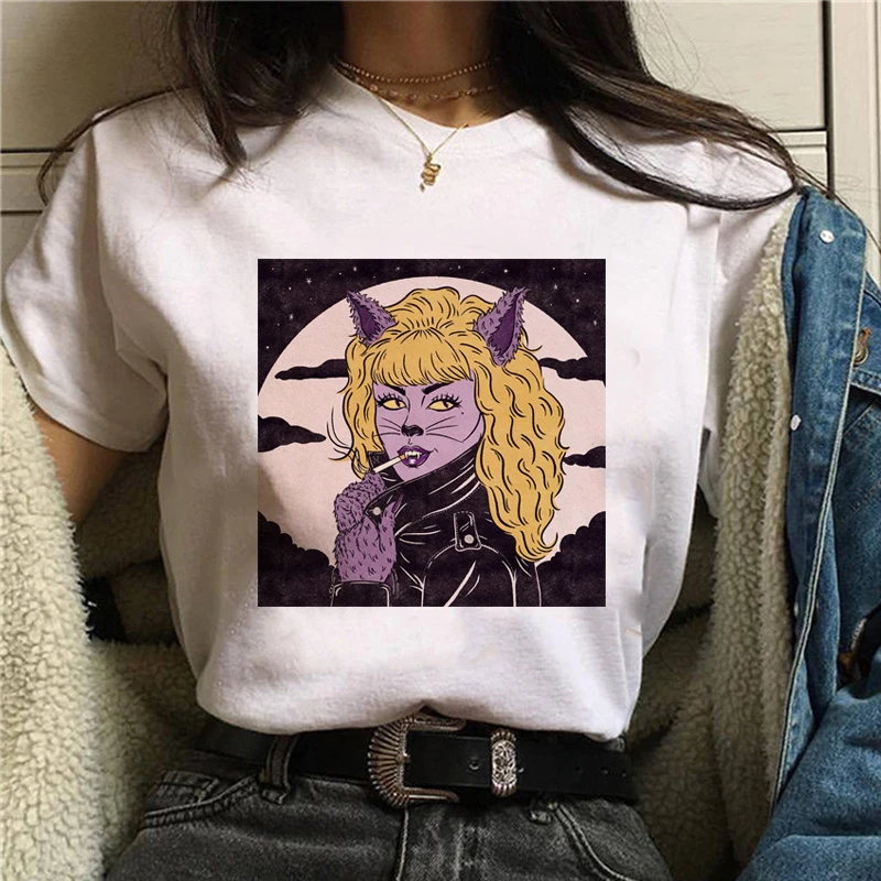 Woman Tshirts Female Harajuku Fashion Streetwear Tee Kimetsu No Yaiba Clothes Japan Anime Graphic Tshirts Shirts for Women Tees