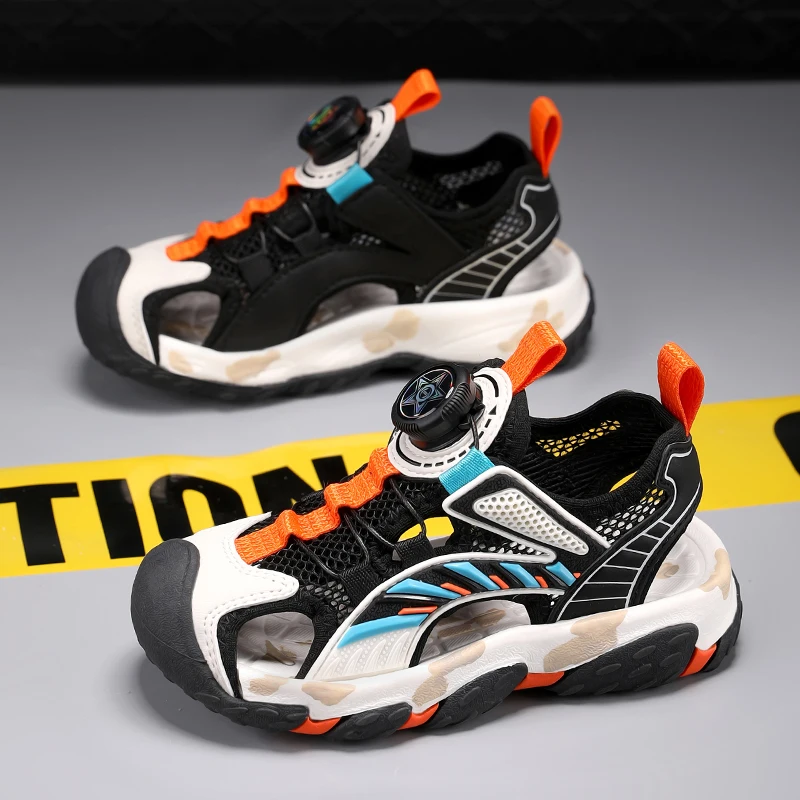 

Children Shoes Summer Sandals for Kids Closed-toe Casual Sports Sandal Anti-skid Wear-resistant Outdoor Beach Shoes for Boys