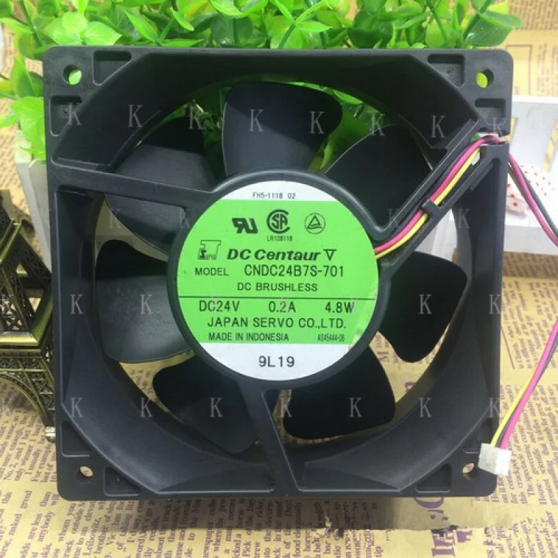 

C ДЛЯ SERVO CNDC24B7S-701 24 В 0,2 А 4,8 Вт 12 см 12038 3-проводной инверторный охлаждающий вентилятор