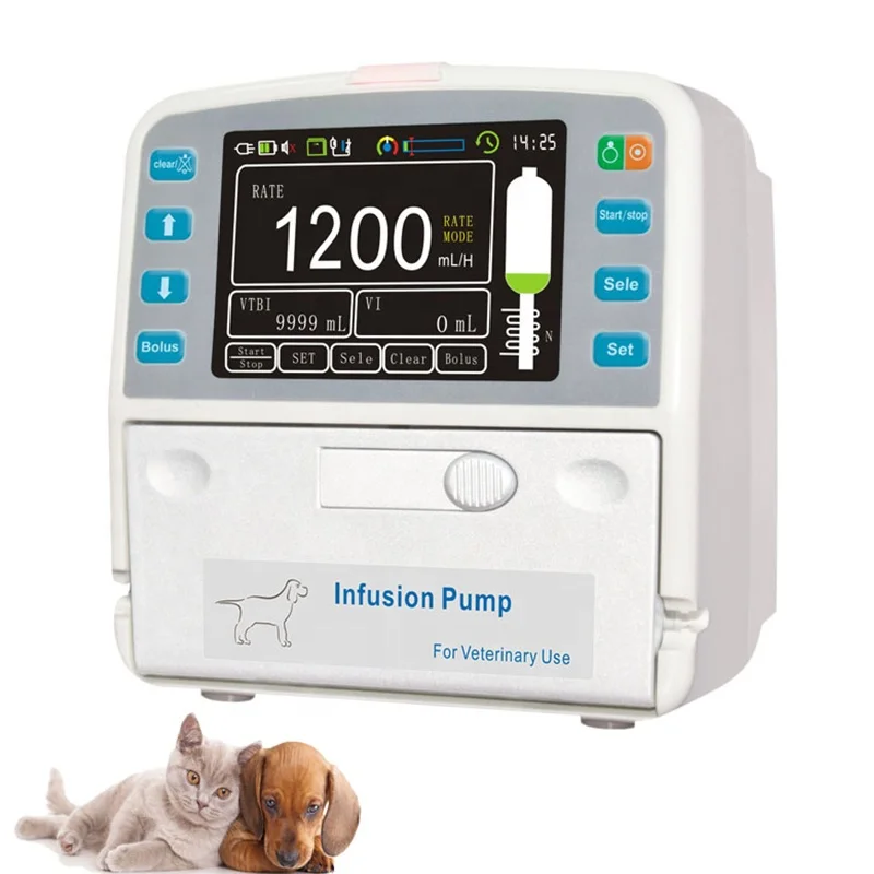 

Large Volume IV Infusion Pump Medical Veterinary Use Fluid Warmer Pet Infusion Pump for Vet