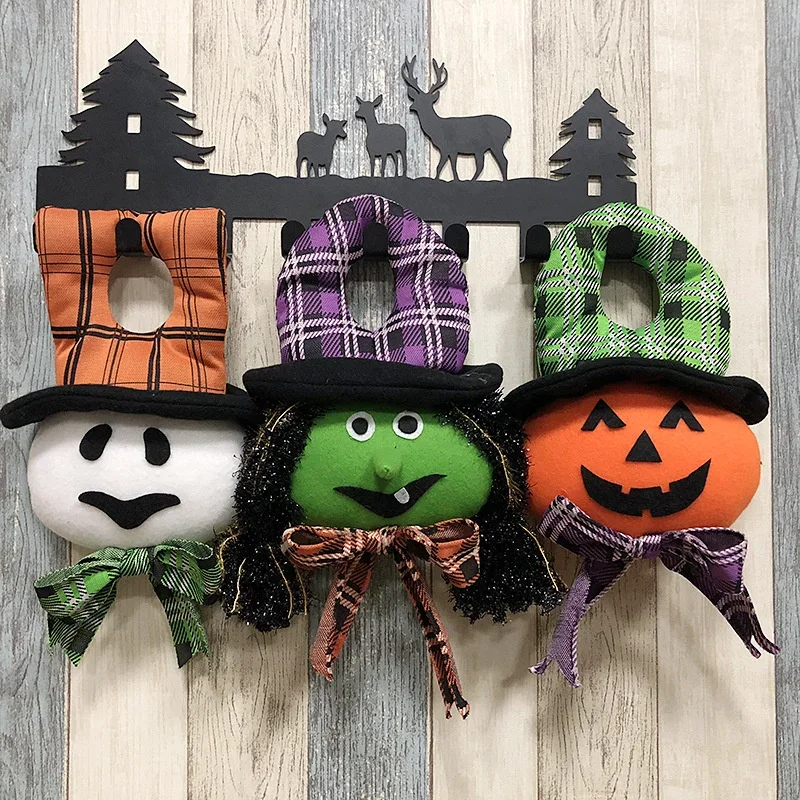 Halloween Hanging Pendants Decoration Pumpkin Ghost Witch Muppet Door Decor Party Holiday DIY Ornaments for Home 2024 Christmas