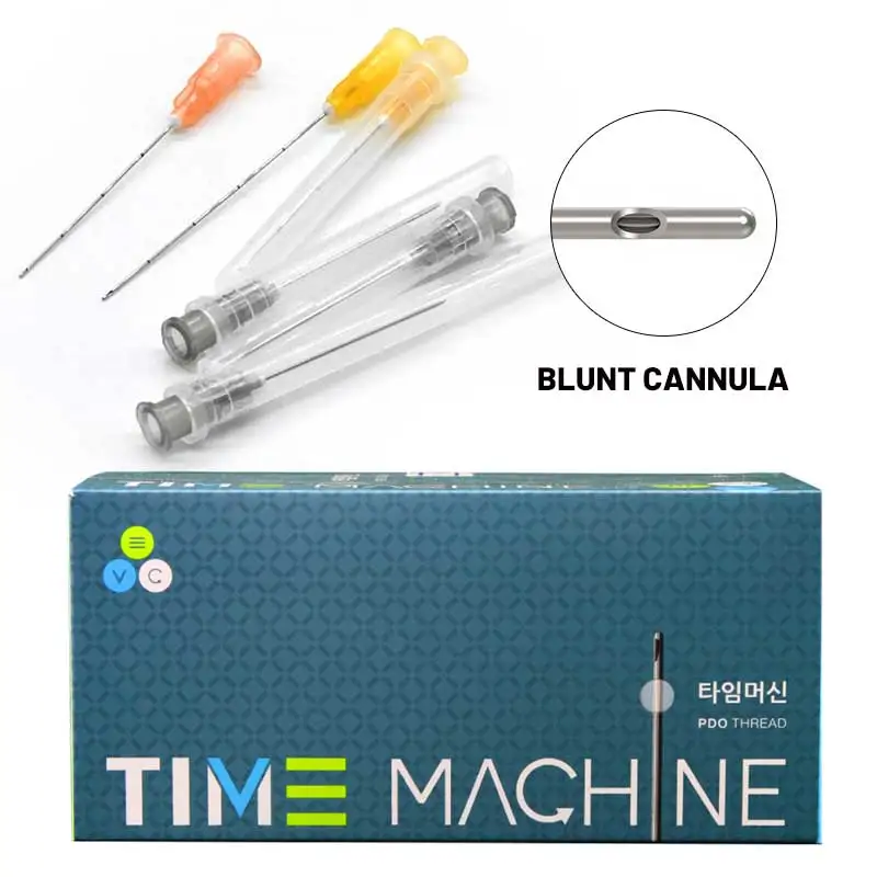 Microcânula Estéril Médica 25g 50 mm 70 mm Ponta sem Corte Micro Cânula Agulha para Enchimentos de Ácido Hialurônico Injetáveis