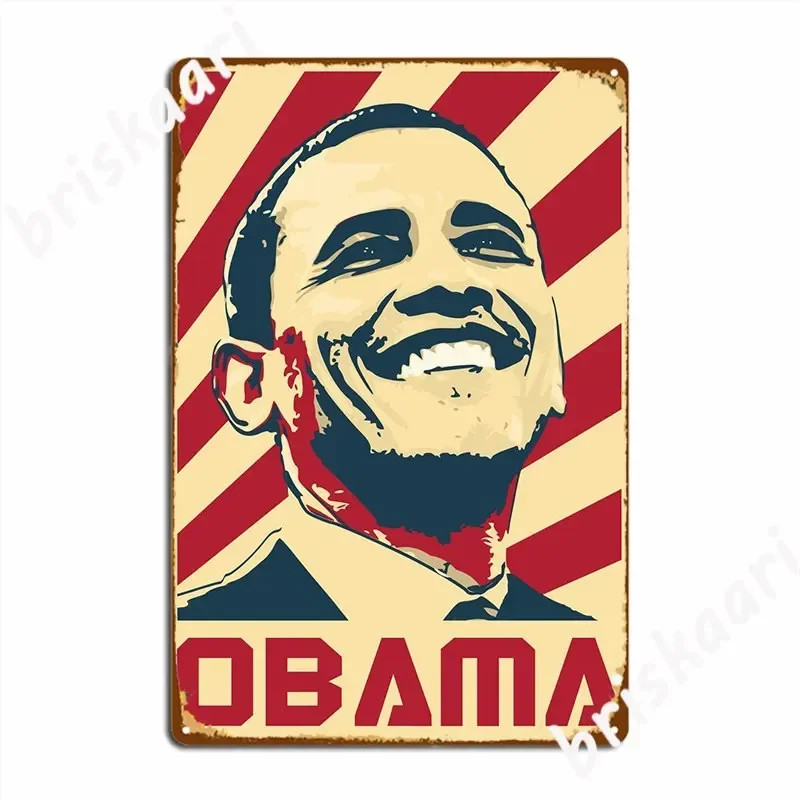 Barack Obama Propaganda Metal Sign Cinema Garage Party Garage Decoration Design Tin Sign Poster