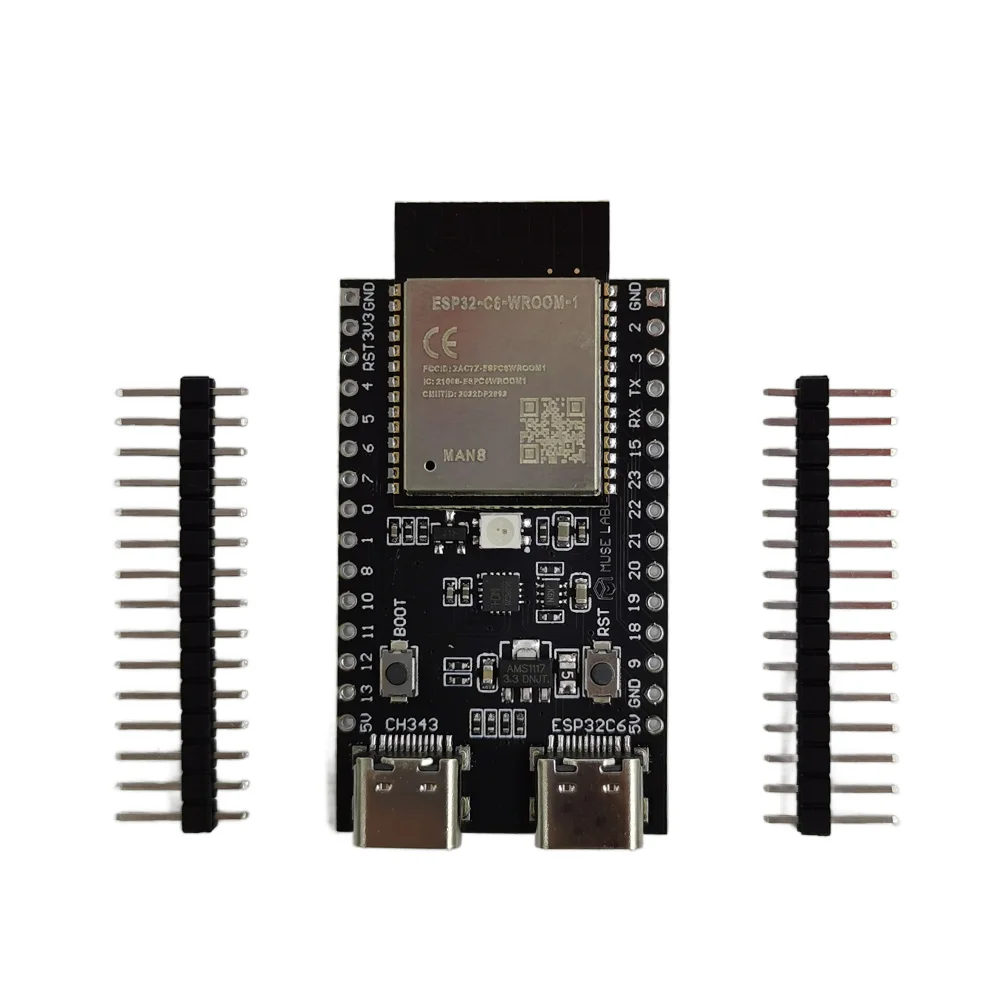 開発ボードEsp32-c6-n8,esp32, c6, n8, demo, wi-fi6,Bluetooth 5, zigbee,スレッドコア