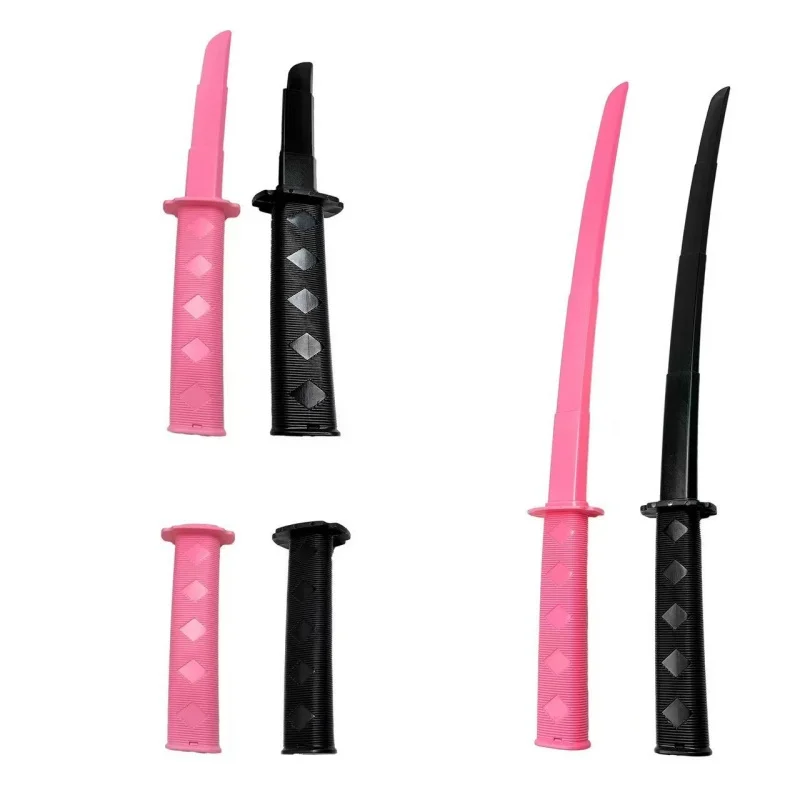 Juguete de espada expandible con tecnología negra roscada impresa en 3D creativa para niños - Una idea de regalo