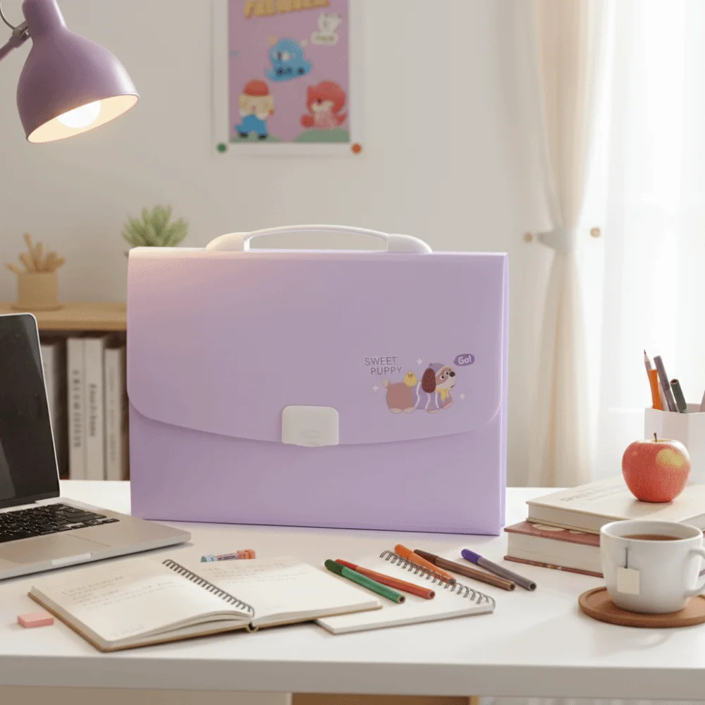 13 Pockets Expanding File Folder a4 Size Multi-Layer Paper Document Storage Holder with Handle Large Capacity Portable Organ Bag