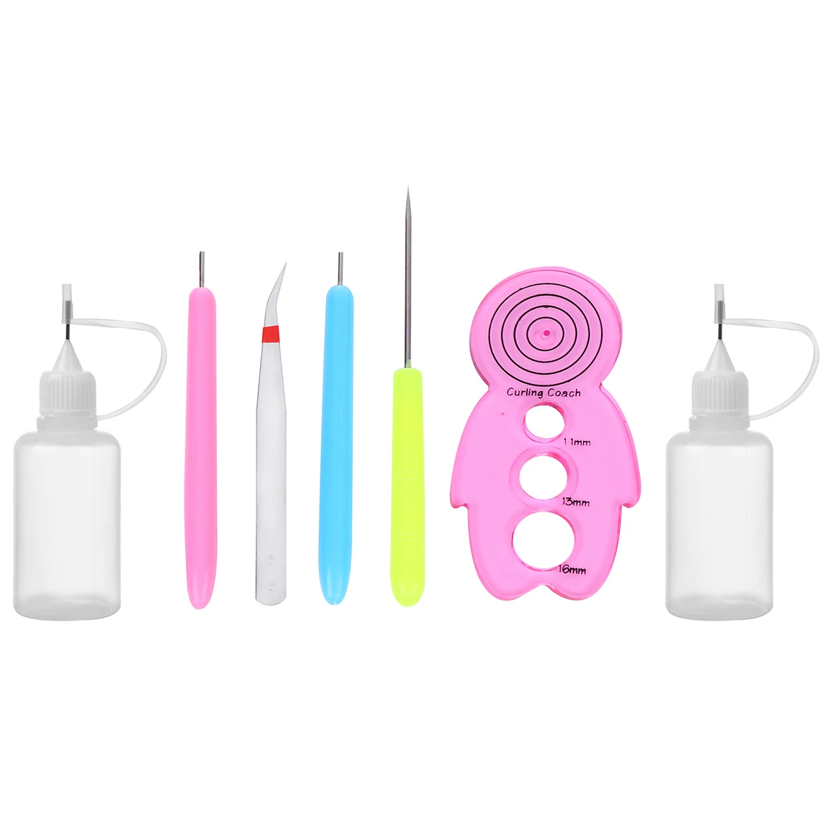 

7pcs Paper Quilling Kits Rolling Tools Handmade Needle Pen for Home School Craft Random Color Decorative Supplies