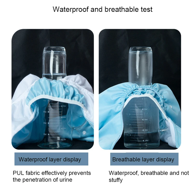حفاضات قابلة للغسل للبالغين حفاضات مضادة للماء حفاضات قابلة للغسل من القماش مانعة للتسرب حفاضات جيب قابلة للتعديل