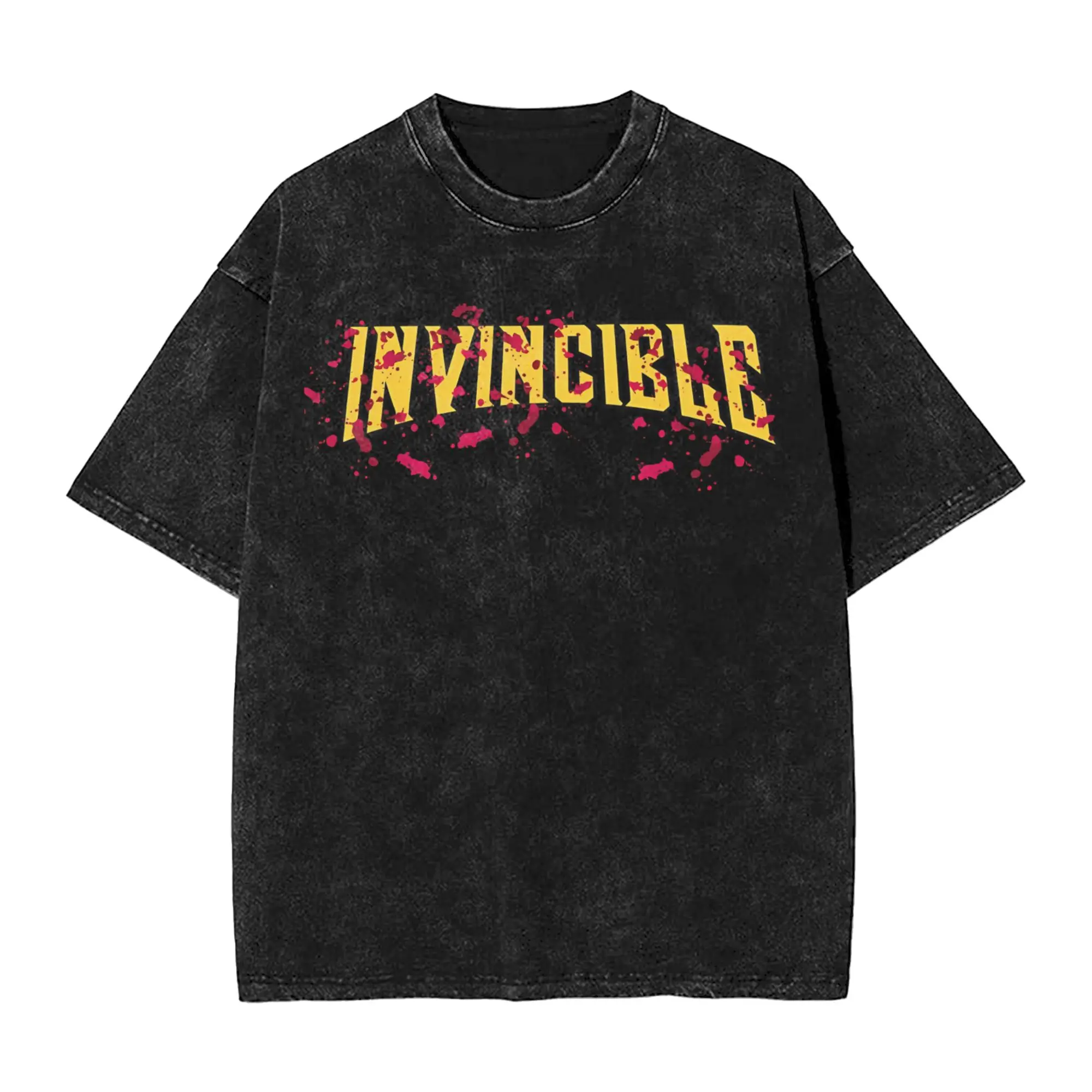 invincible comic T Shirt Beach  Vintage T Shirts Cotton Fashion Tshirt For Mens Short-Sleeved Design Tees