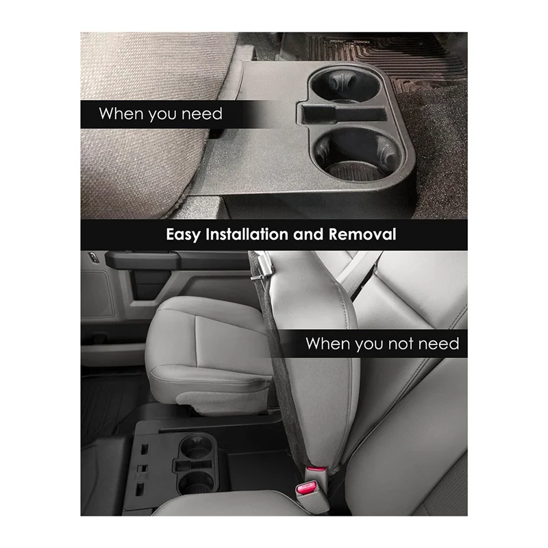 

B05C-Front Center Console Cup Holder Fits For Ford F150 2015-2020 And F250 F350 F450 Super Duty 2017-2022, HC3Z-2813562-AB Parts