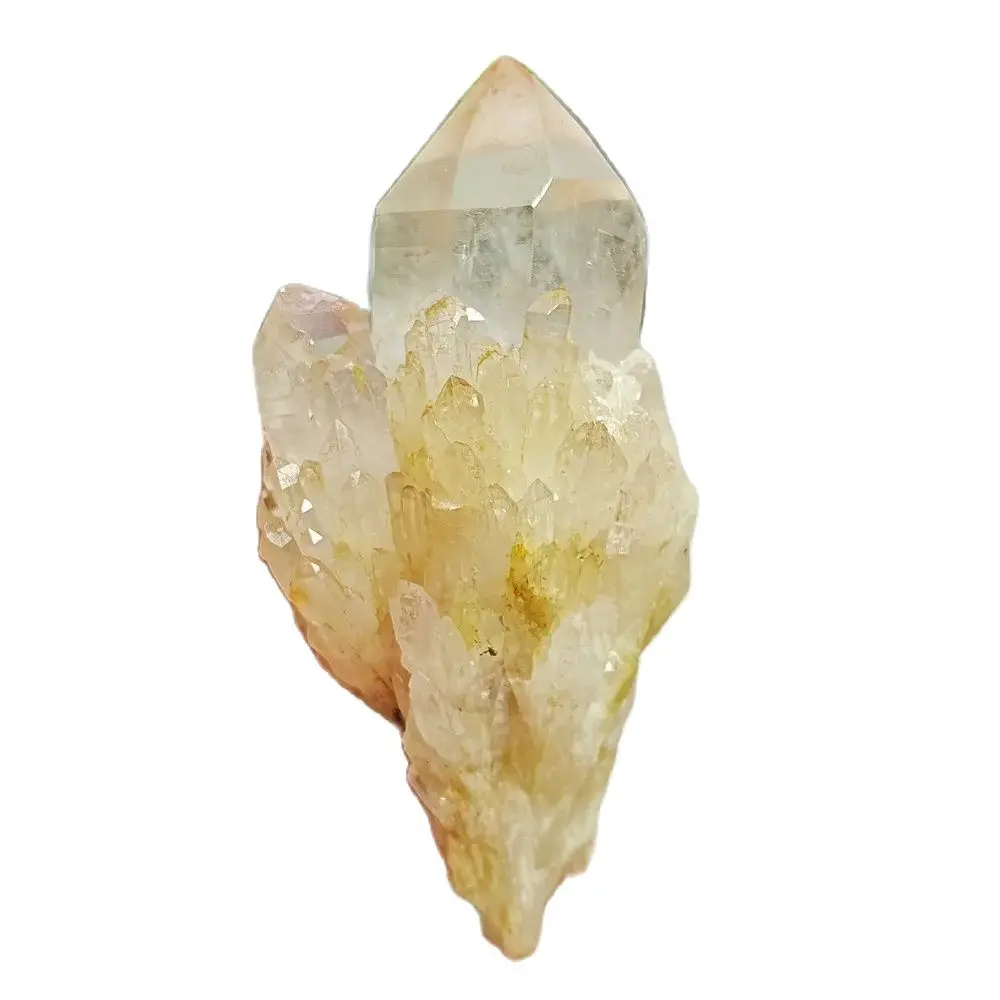 Pineapple Stone Natural Crystal Cluster, Meditation, Healing Tower, Minerals Specimen, White Quartz Gemstones, Home Decoration