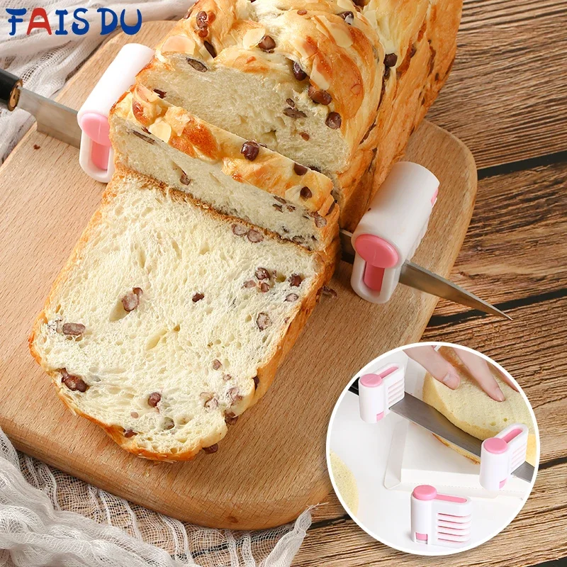 

FAIS DU DIY Cake Straightener Slicer Adjustable Bread Knife 5 Layers For Bread Toast Cake Split Layering Kitchen Fixing Tool