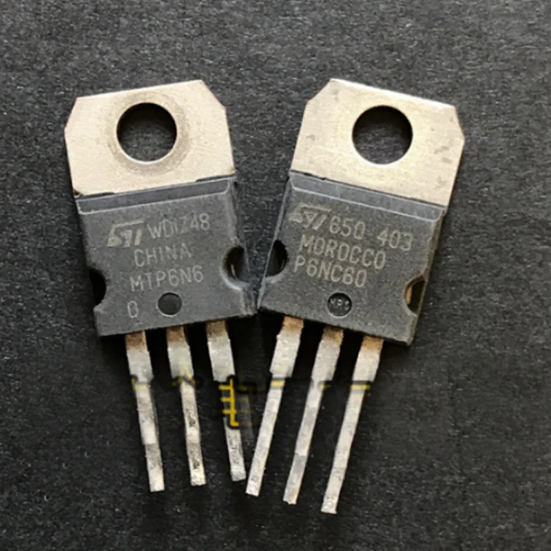 

10PCS MTP6N60 Field Effect Transistor (MOSFET) TO-220 600V/125W direct shooting quality assurance