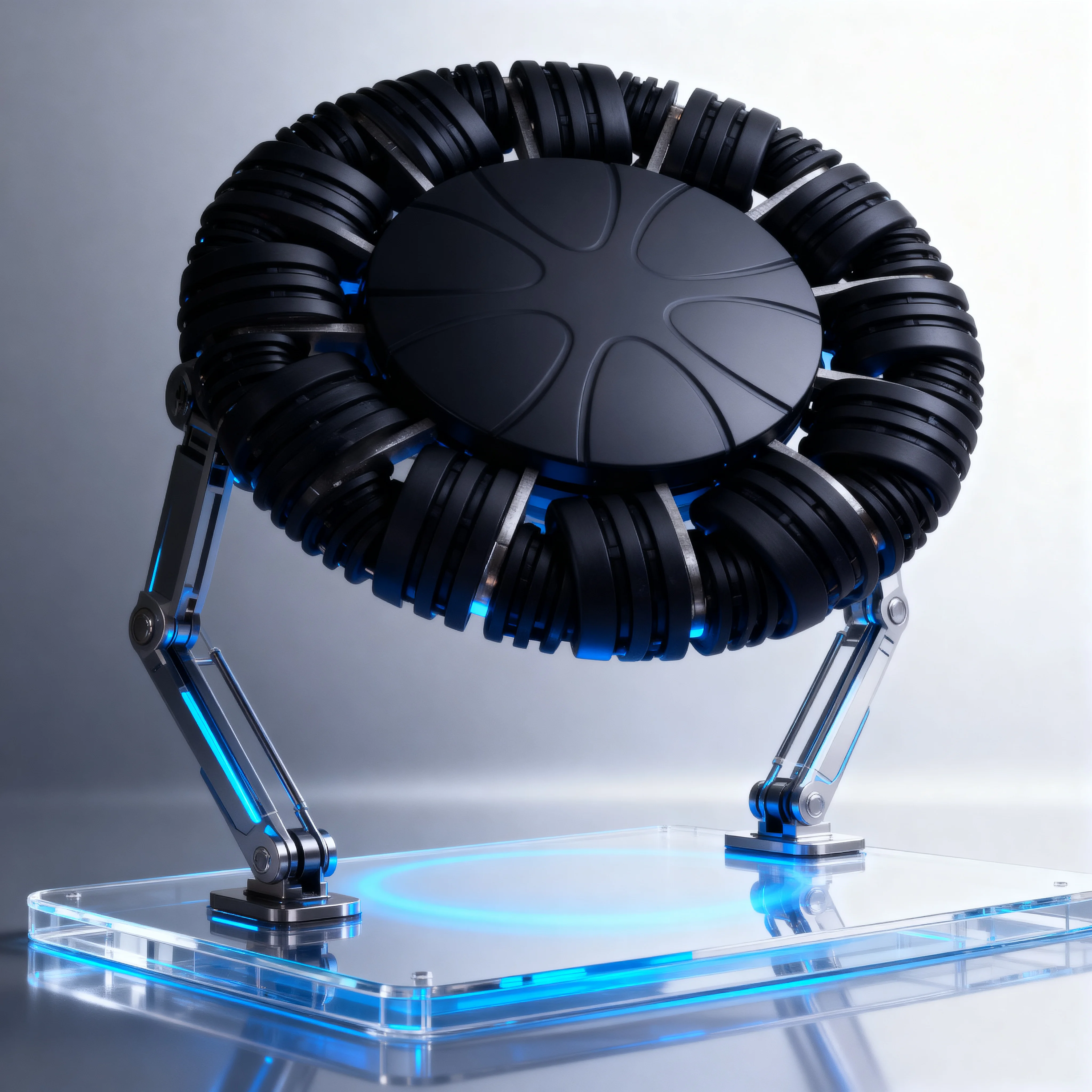 TPU Omni Wheels Omni-directional Wheel for Robot Wheelchair mobility scooter agv Omnidirectional Wheel 8inch