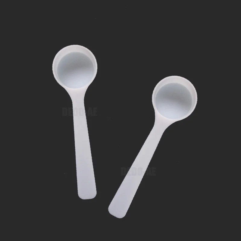 8ml Micro Plastic Measure Scoop 4g Lab PP Measuring Spoon Kitchen Tool For Powder Liquid etc - 100pcs/lot Free Shipping