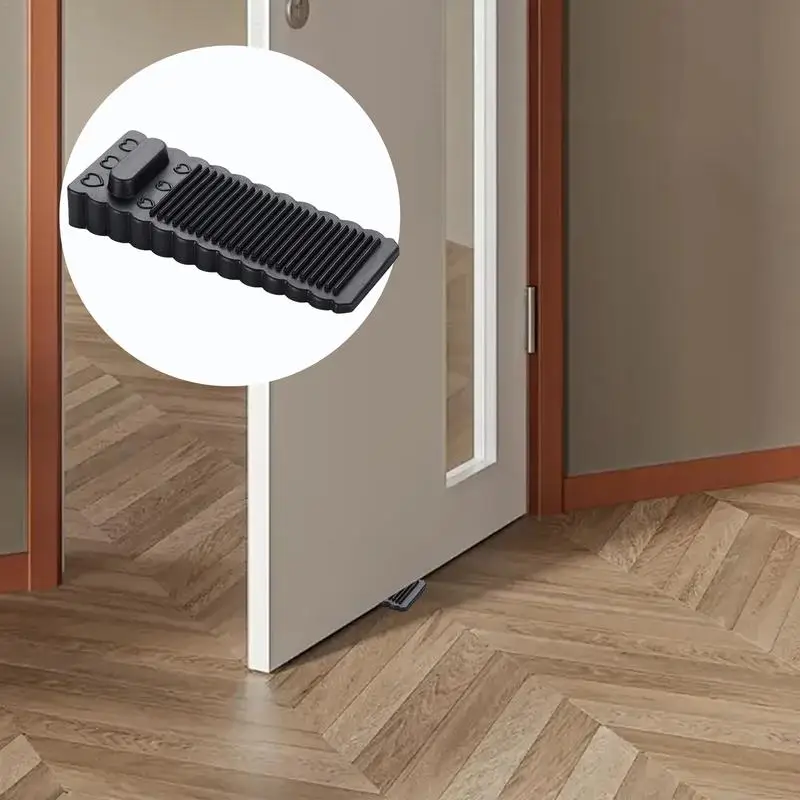 Doorstops For Inside Door Windproof Door Stopper Wall Protector Soft Silicone Absorbs Collision Anti-pinch Indoor Door Stops