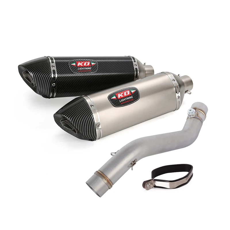 

ZX6R For Kawasaki Ninja ZX6R 2024 2025 Motorcycle Exhaust System Muffler Mid Link Pipe Slip On Escape Stainless Steel DB Killer