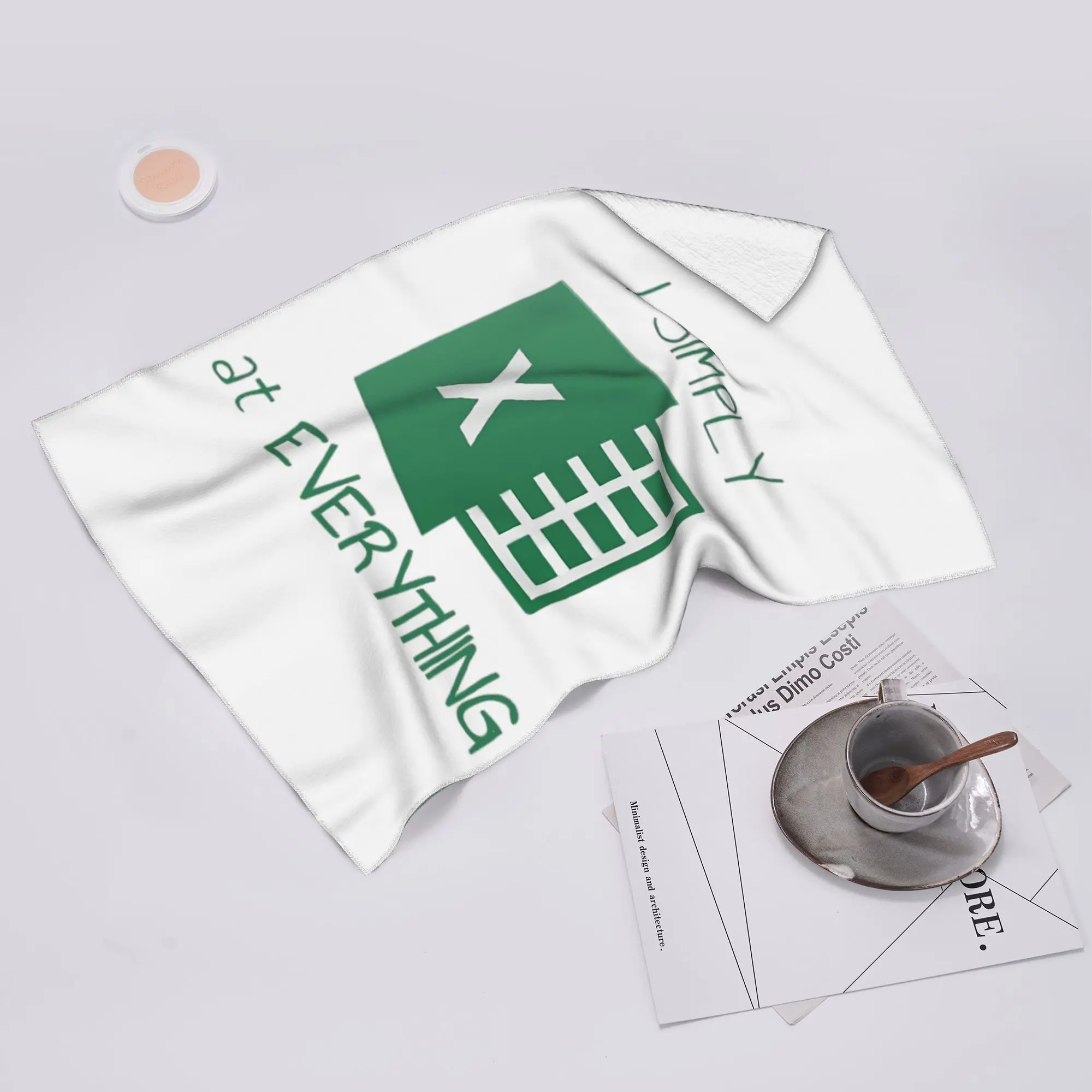 Custom I simply Excel at Everything Soft Face Towel Quick Dry Pool Bath Cotton Towels Absorbent