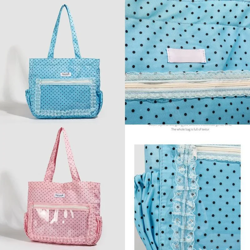 

Dopamine Wave Point Lace Itabag Y2K Anime Small Hand Shoulder Itabag Versatile High Capacity Bag Backpacks Cartoon SchoolBag New