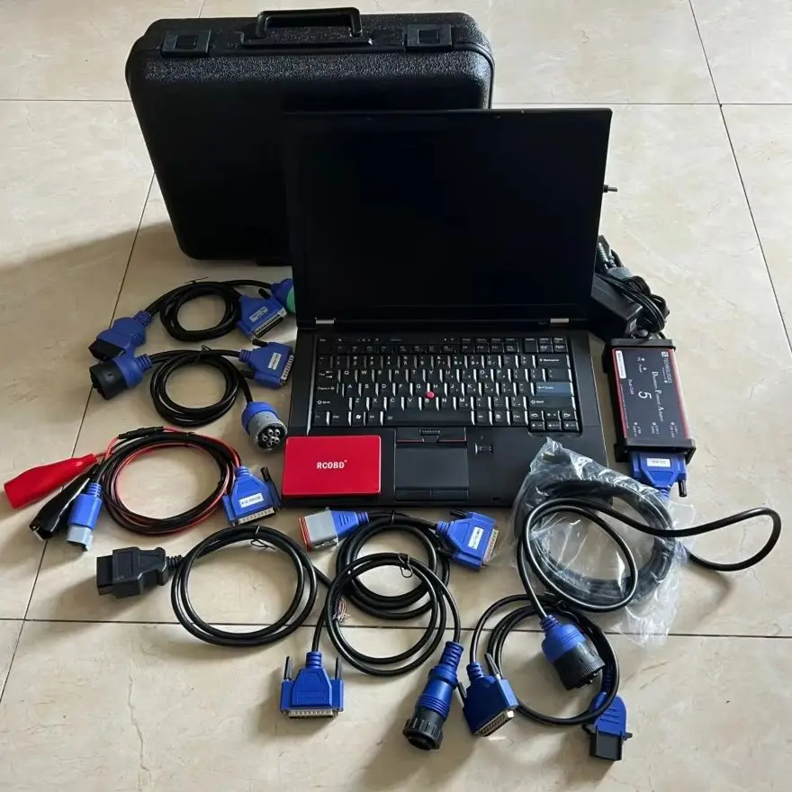 

USB Dpa5 Dearborn Protocol Adapter 5 Heavy Duty Truck Scanner DPA 5 Works For Multi-brands Multi-language Software in T410 I5 8G