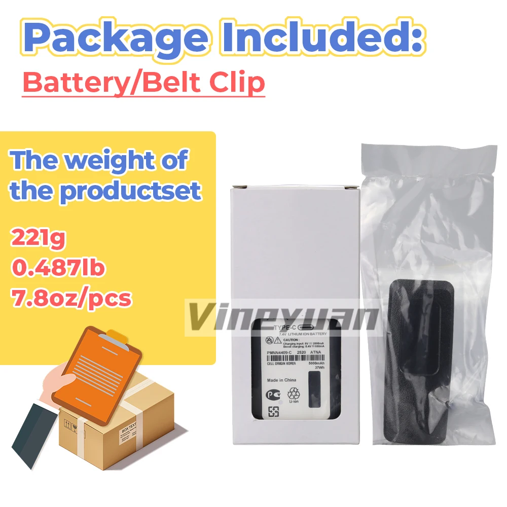 10 Uds PMNN4409-C 5000mAh tipo C batería de iones de litio USB para Radios Motorola XIR P8668i APX3000 DP4000 XPR3500 XPR7380 XPR7550 GP328D
