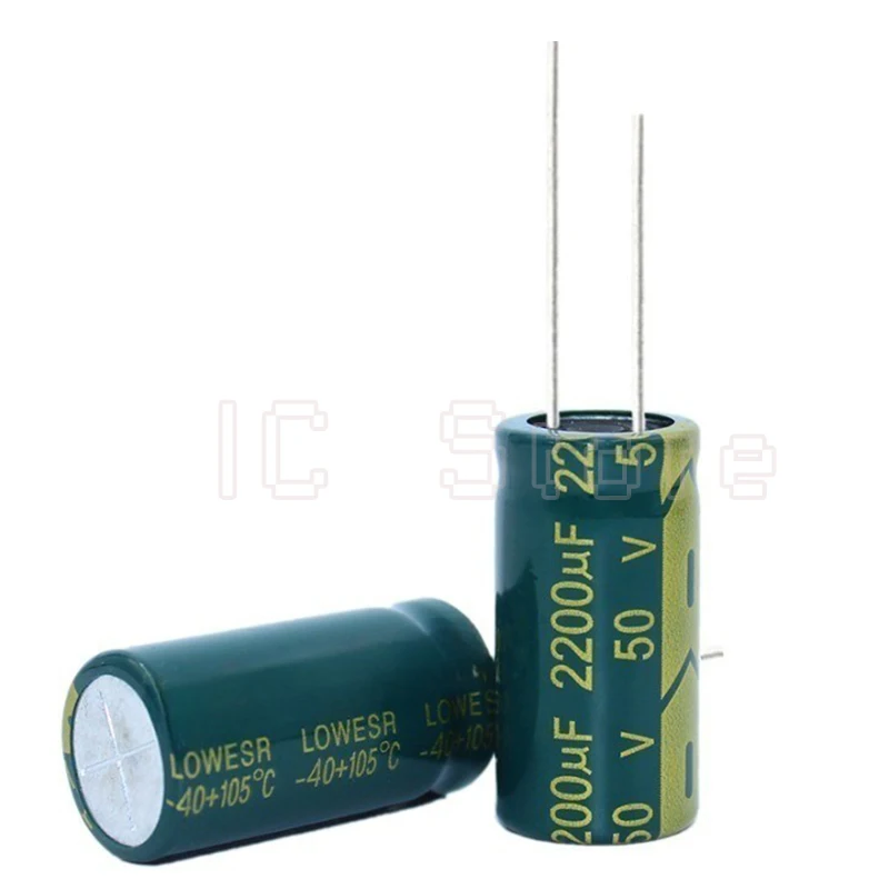 5PCS 50V 2200uf Capacitor Low ESR High Frequency 16x30mm 50V2200uf  Aluminum Electrolytic Capacitor 16*30