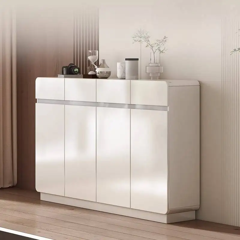 

Minimalist Cheap Shoe Cabinet Italian Style White Space Saving Shoe Cabinet Corridor Wooden Storage Sapateira Furniture Home
