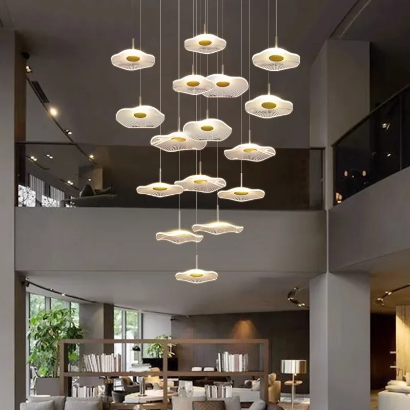 Nordic home decoration, stair chandelier, living room bedroom and dining room Pendant lights, ceiling light, indoor lighting