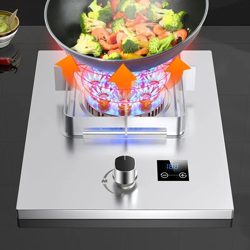 Zakres gazu Pojedynczy palnik Gospodarstwo domowe Płomień skroplonego Ochrona Stalowy stół Wbudowany Podwójne zastosowanie Naturalny