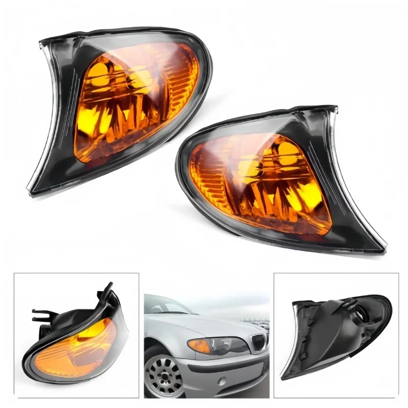 

For BMW 3 Series E46 4 Door 318i 320i 325i 330i 2002-2005 Turn Signal Corner Parking Light Decorative Front Fog Light