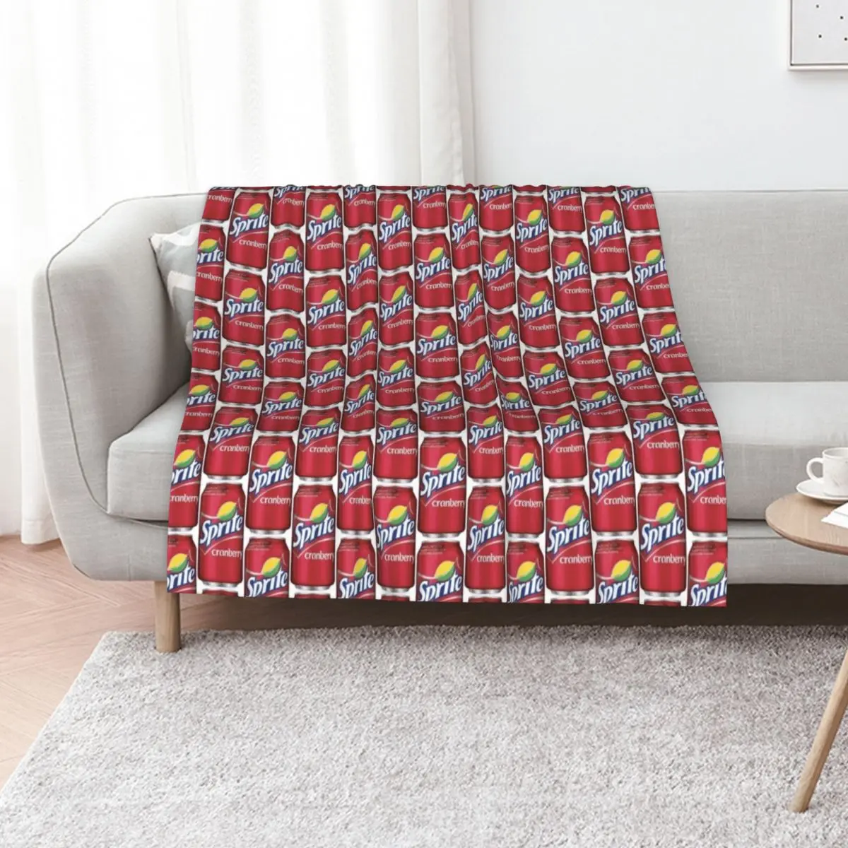Sprite Cranberry Throw Blanket Warm Flannel Blanket for Couch Chair Bedroom