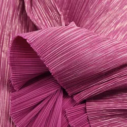 Pleated Pure Color with Gold Line Fabric for Handmade DIY Texture Creative Shape DIY Modeling Stage Decoration Sewing Material