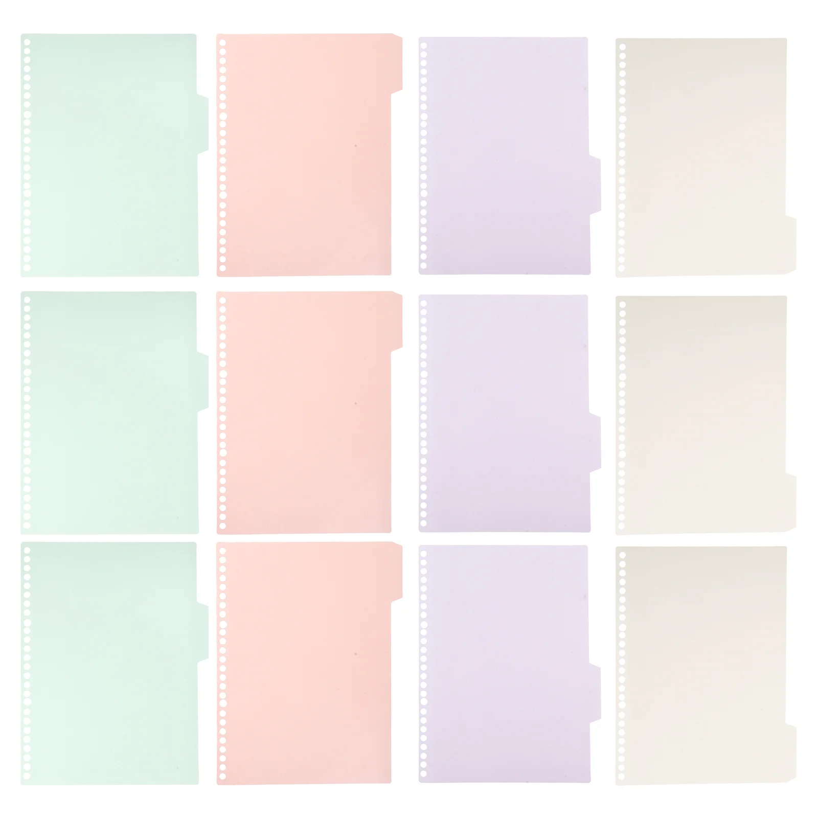 

Spiral Notebook 40-Page Cute B5 School Supplies Work Pocket Note Taking Organizer Binder Index Dividers Loose-Leaf