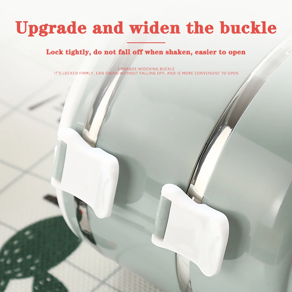 Stainless Steel Lunch Box Portable Salad Fruit Food Container Box Layering Thermal Lunch Box for School Office Camping
