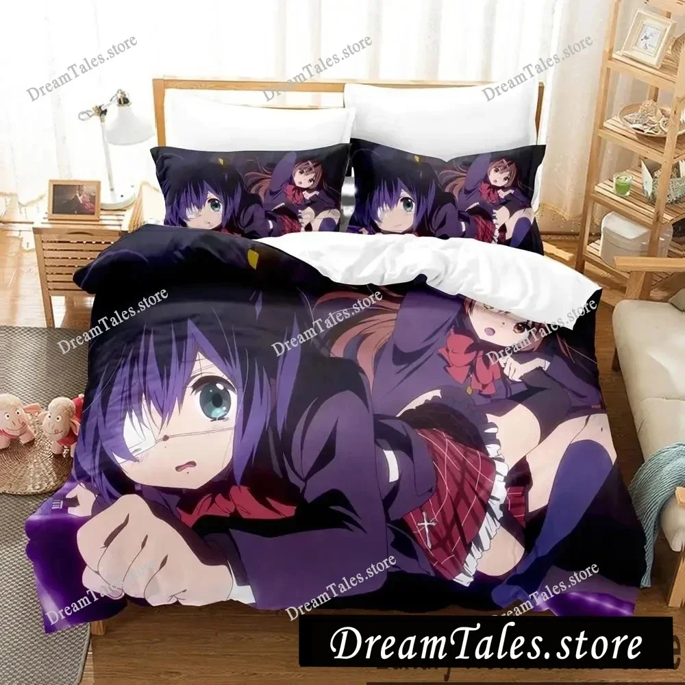 

Love, Chunibyo & Other Delusions Bedding Set Cartoon Anime Set Adult Kid Bedroom Duvet Cover Sets 3D Print Kawaii Anime369