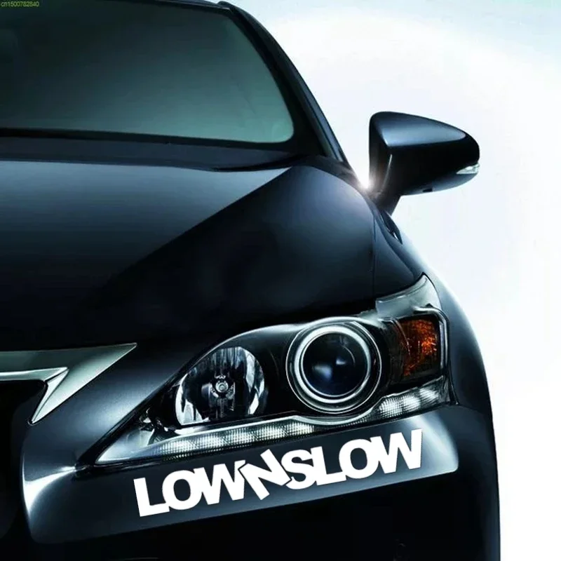 20370# Low N Slow Die-Cut Car Sticker Waterproof Vinyl Decal Multi Sizes For Body Bumper Rear Window Decor