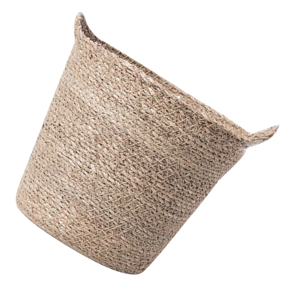 Woven Planter Basket Exquisite Straw Weaving Plant Basket for Living Room Bedroom Decor Multi-Function Storage Solution