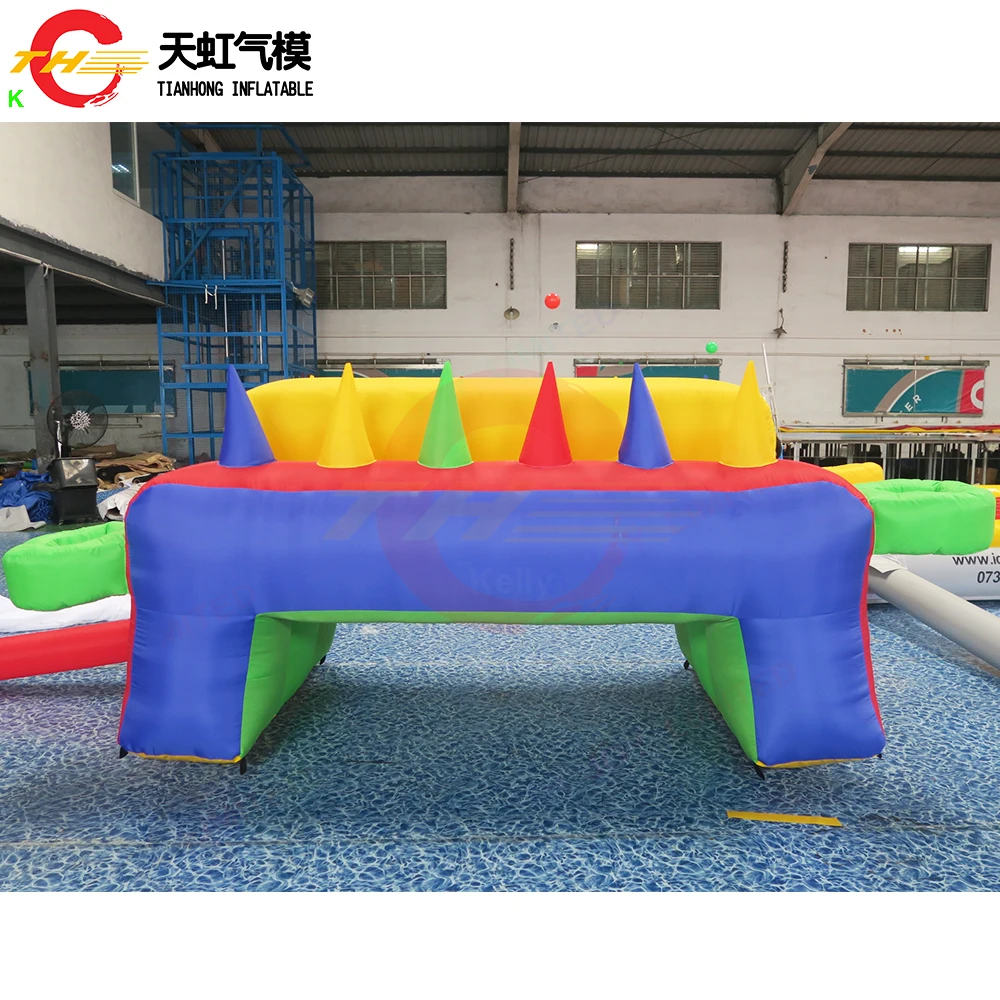 3x1.5x1.2mH Inflatable Floating Ball Carnival Sport Game Toys Air Juggler Hover Ball Shooting Gallery for Child