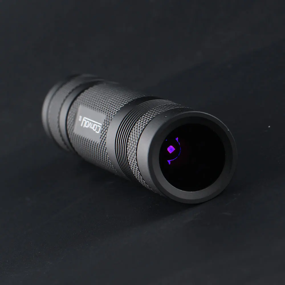 convoy-s2-uv-365nm-cun66a1b-flashlight-black-uv-365nm-led7135-3-single-modezwb2-filter-installeduva-18650-ultraviolet-torch