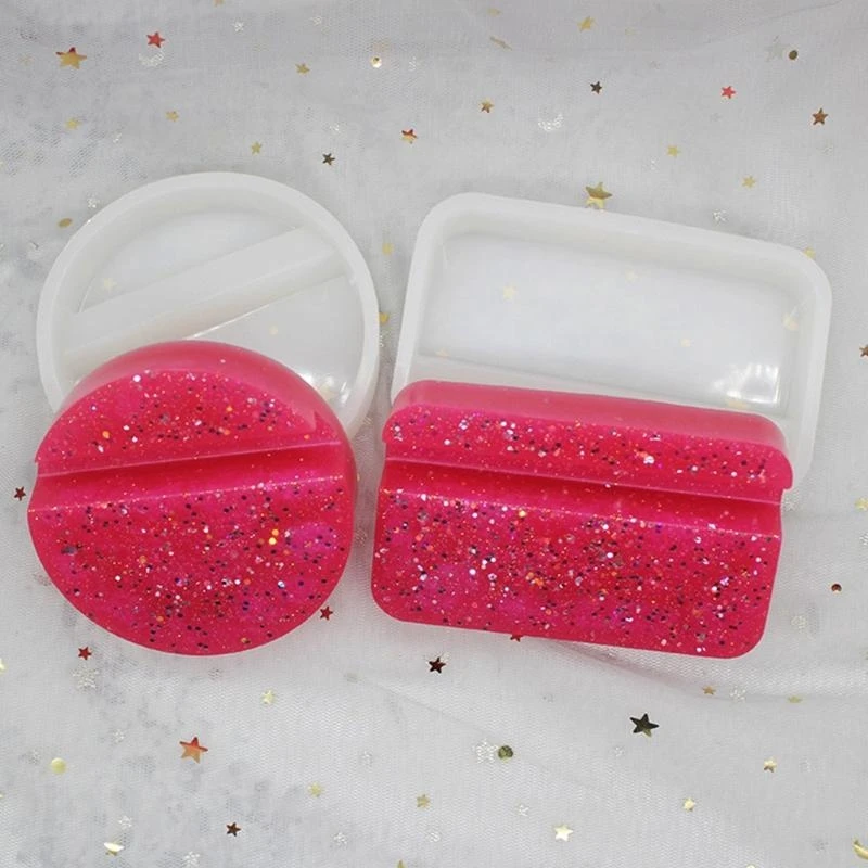 

91AC Epoxy Resin Mold Cellphone Bracket Silicone Mold Shiny Holder Mold